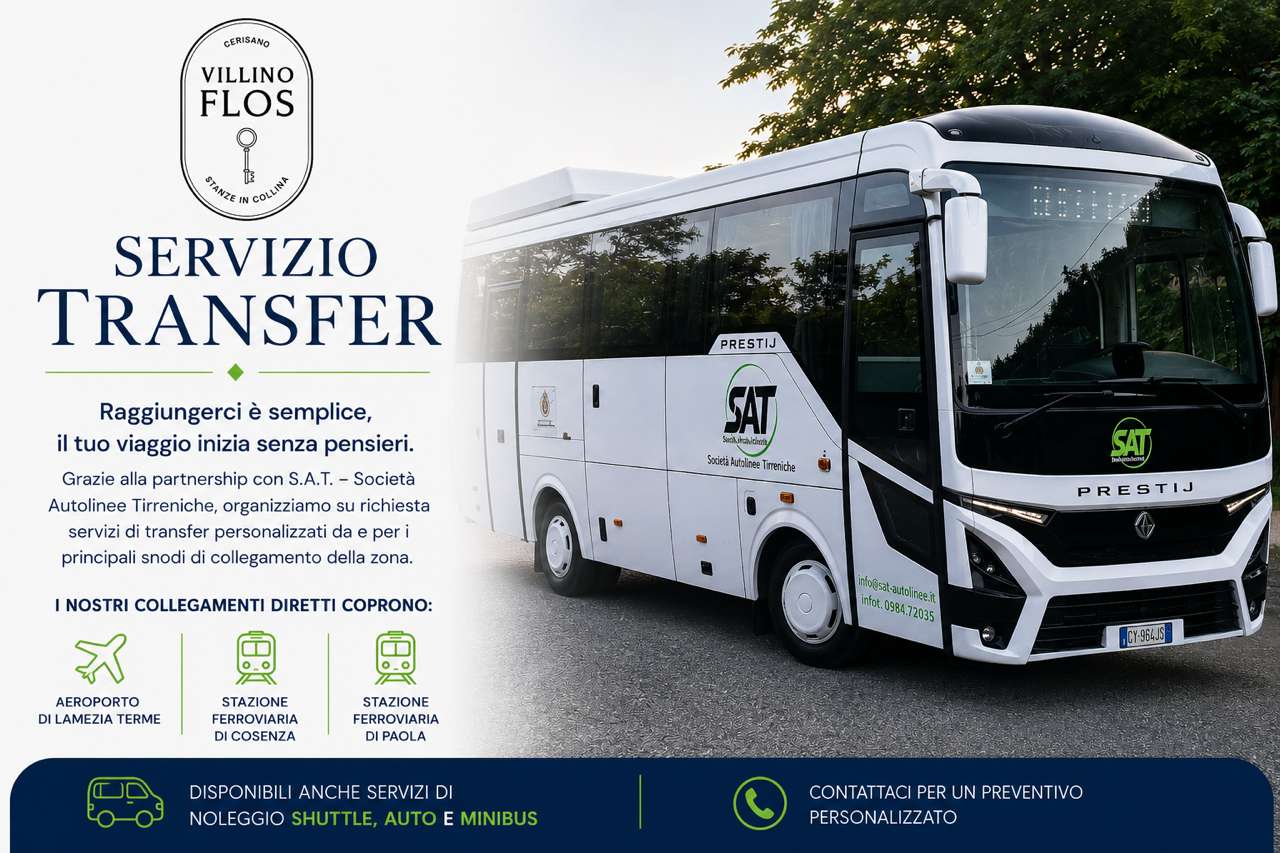 Servizio Transfer SAT Villino Flos